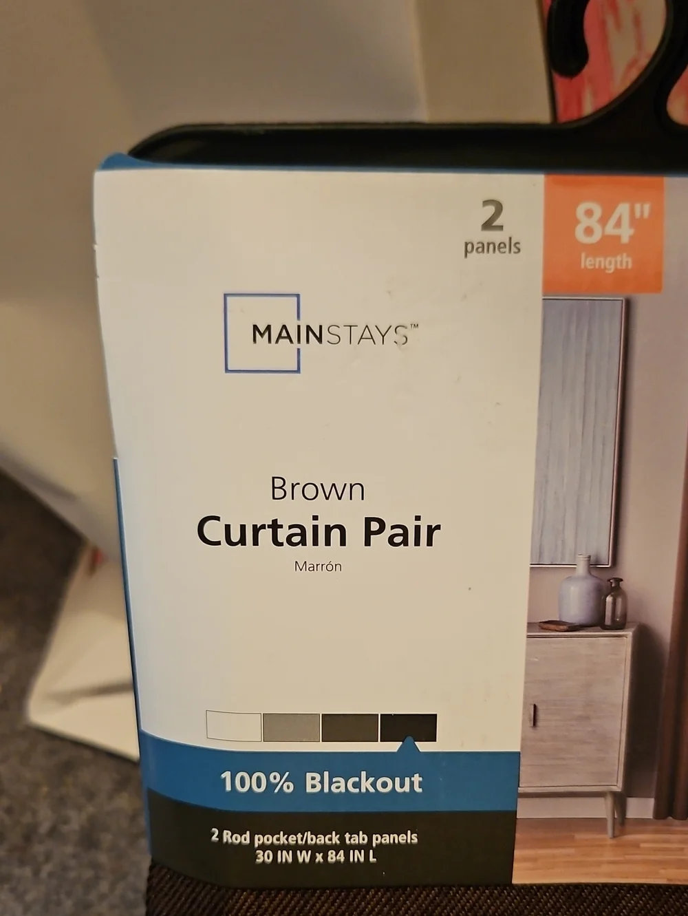 Mainstays brown blackout